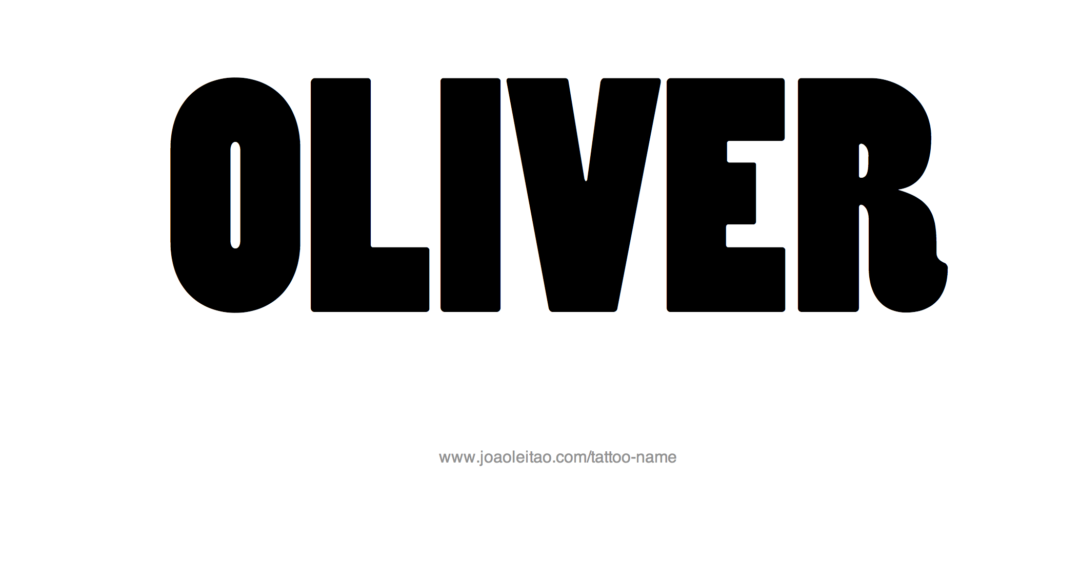 Oliver Name Tattoo Designs